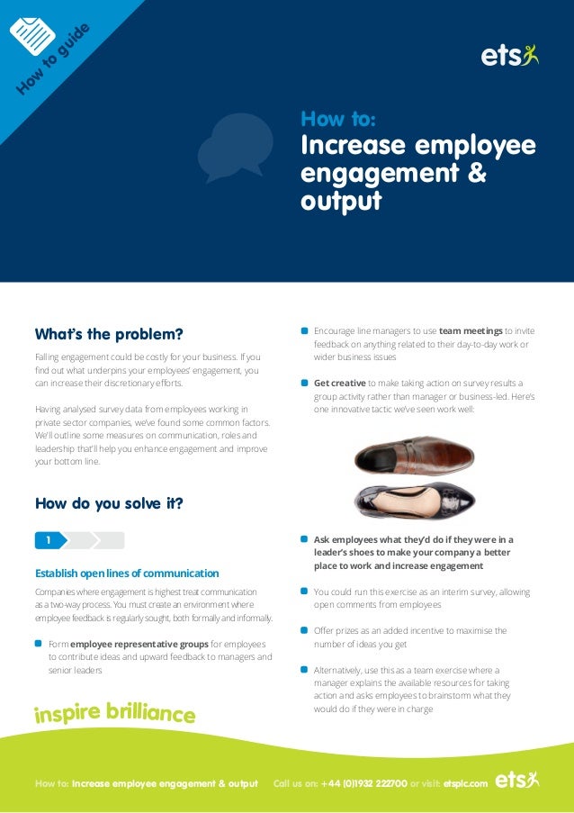 Ho!   w To Increase Employee Engagement Output - 